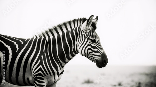 Wild Zebra in Natural Habitat