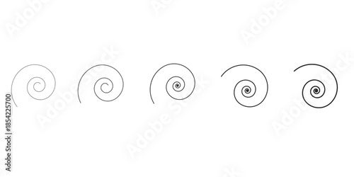 Hypnotic Black and White Spiral Vortex - Optical Illusion Vector