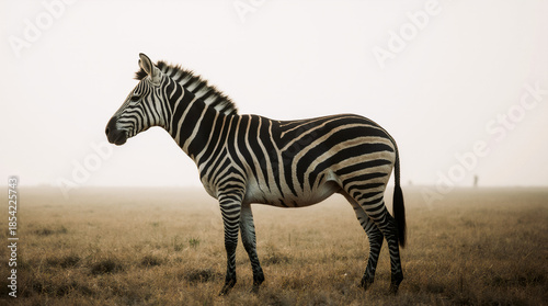 Wild Zebra in Natural Habitat