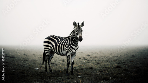 Wild Zebra in Natural Habitat