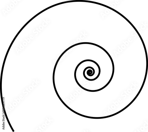 Hypnotic Black and White Spiral Vortex - Optical Illusion