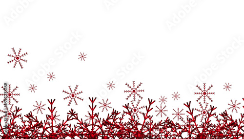 Realistic Falling Snow & Snowdrift Background
