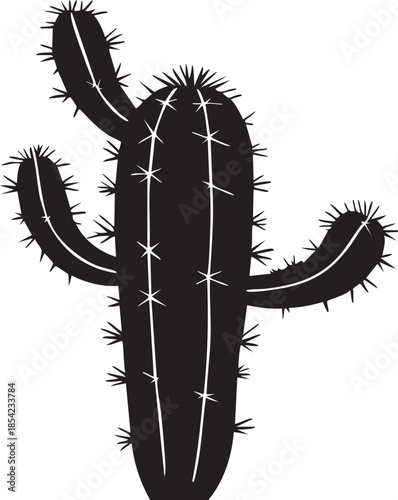 Cactus Épineux Silhouette