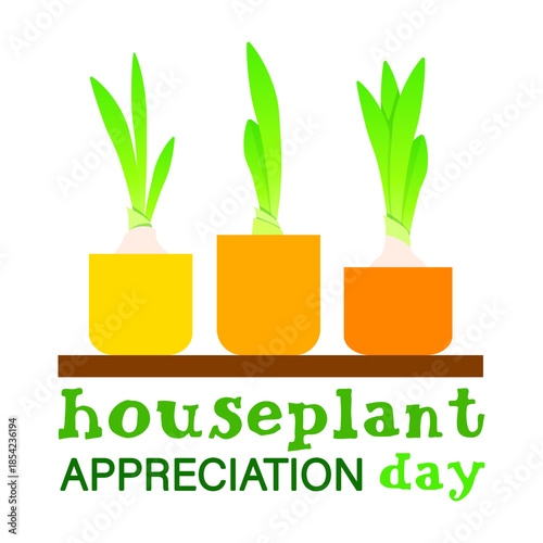 Houseplant Appreciation Day with Potted Green Plants