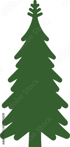 Dark Evergreen Conifer Skyline