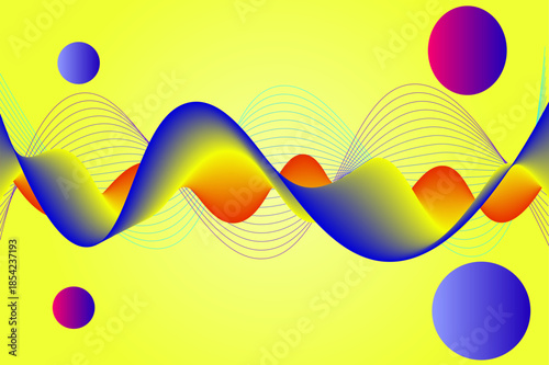 Summer background and banner with buble with background