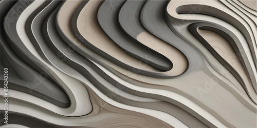 A close up of a wavy metal texture background featuring a liquid gold design with a brown water wave pattern illustration