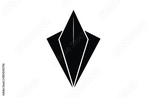 sharp object silhouette vector icon