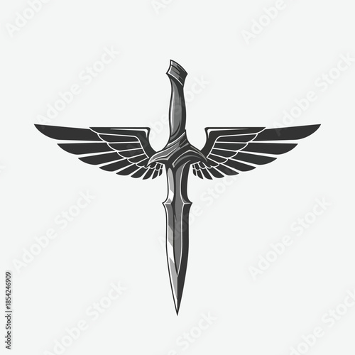Winged Dagger Emblem: A Symbol of Swift Justice and Protection.