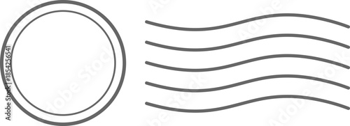 우표-도장-우편-우편소인-소인도장-우편도장-우표 스탬프-물결 소인