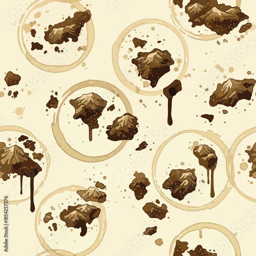 Chocolate Mousse Dessert Slices Closeup.