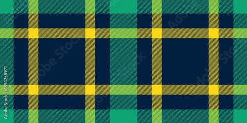 Italian plaid textile check, countryside background fabric texture. Choose vector pattern tartan seamless in dark and teal colors.