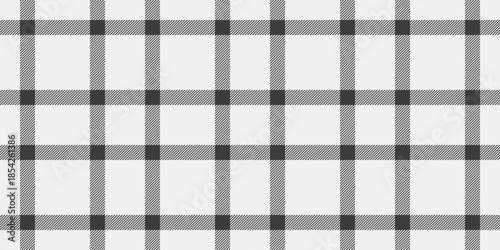 Pretty vector pattern tartan, checks background plaid seamless. Illustration textile fabric texture check in white and grey colors.