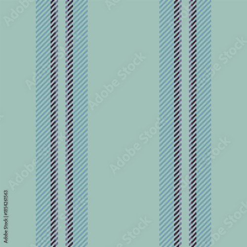 Vymmetry texture seamless textile, aztec pattern fabric vertical. Professional stripe lines background vector in pastel and cyan colors.