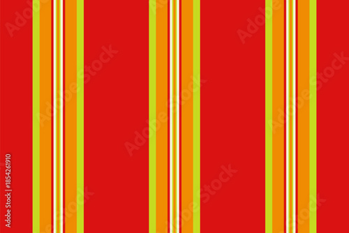 Uulticolor textile vector seamless, intricate stripe texture lines. Fingdom background vertical fabric pattern in lime and red colors.