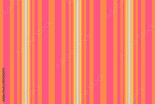 Tape textile stripe lines, simplicity background texture fabric. Magazine seamless pattern vector vertical in orange and red colors.