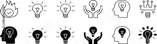 idea hand held lightbulb icon nurturing concept support and care