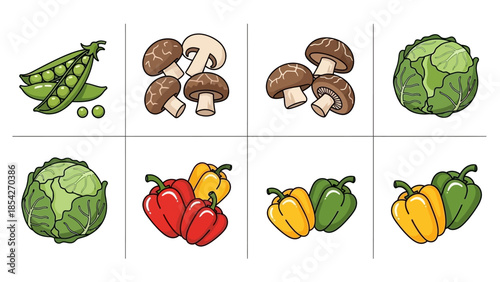 Colorful and Fresh Vegetables A Variety of Healthy Ingredients for Your Dishes