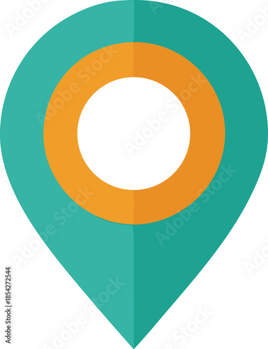 Modern Map Pin Icon Set GPS Location Marker Vector Isolated