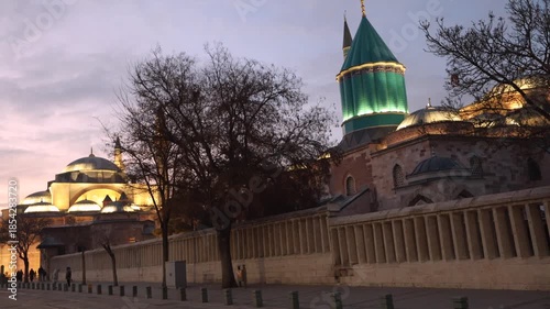 A view of the Sultan Selim Mosque and the Mevlana Museum.