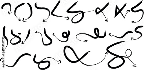 An image of black swirling abstract shapes on a white background