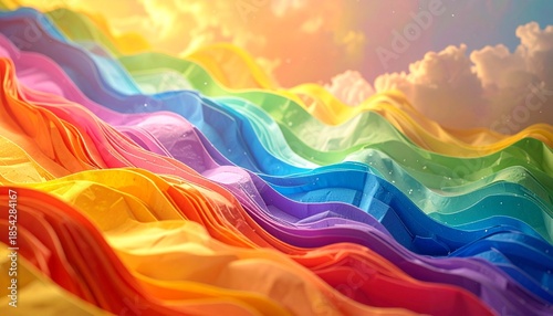 a beautiful creative rainbow background