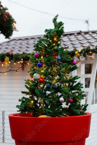 Fotografia decorated christmas tree