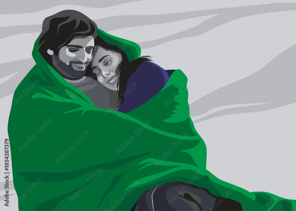 Naklejka premium Love and Connection