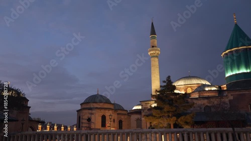 A view of the Sultan Selim Mosque and the Mevlana Museum.