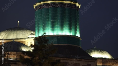 A view of the Sultan Selim Mosque and the Mevlana Museum.