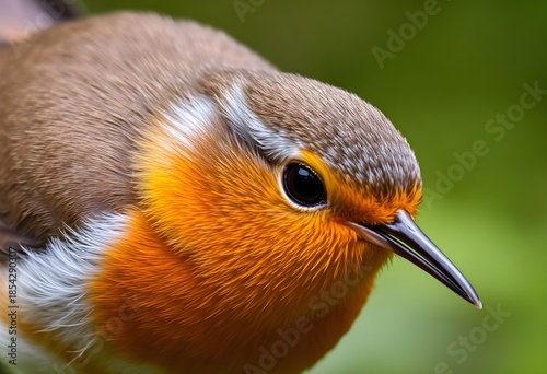 A close up of a Robin
