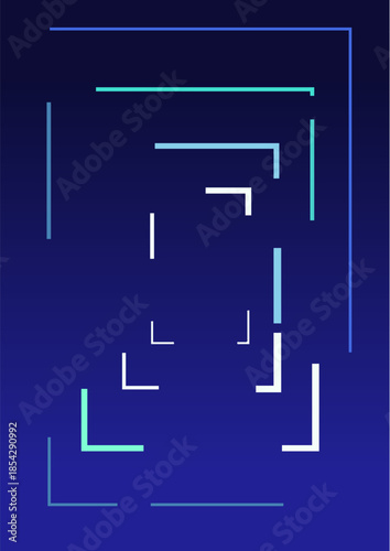 Abstract blue background with a creative grid