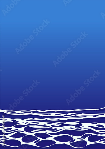 blue waves background illustration
