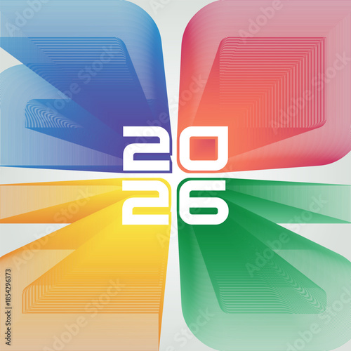 2026 abstract colorful background