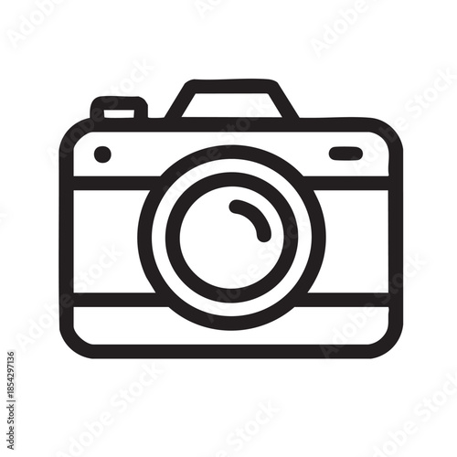 vector camera icon ouline illstration