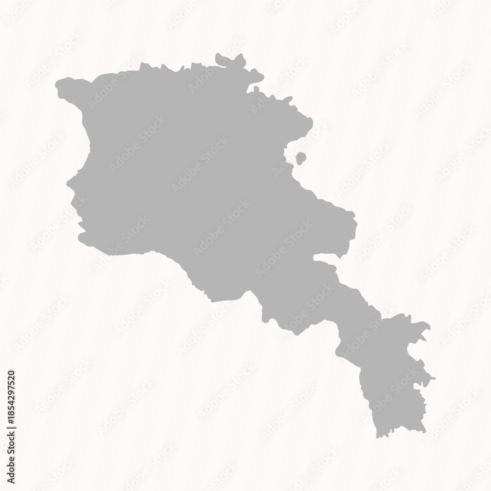 Obraz premium Flat Gray Armenia Map Banner Background