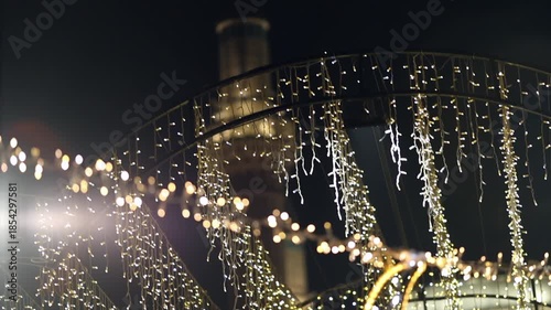 City LED decorations for the month of Ramadan.