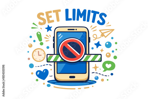 Set limits smartphone usage awareness for healthy digital boundaries