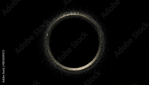 Eclipse of Light: Sparkling Ring Against Dark Sky