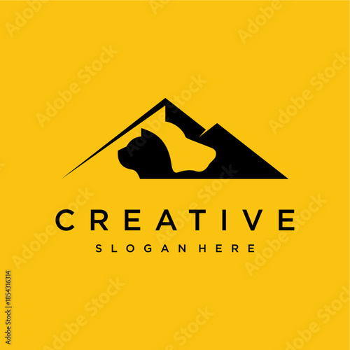 Pet Mountain Logo Design A Creative Emblem for Animal Lovers