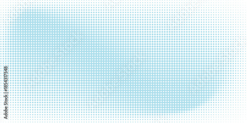 Baby blue pop art background in retro comic style with halftone dots design.