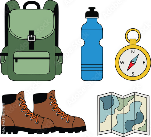 Hiking and Outdoor Adventure Gear Collection