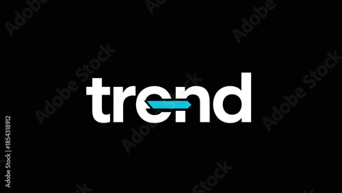 Modern digital logo representing a forward movement in the business world