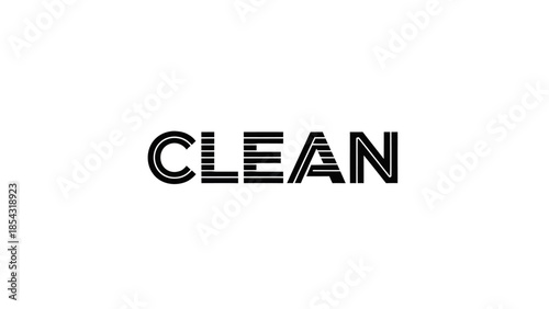 Modern clean typographic design with minimalist black font on white background