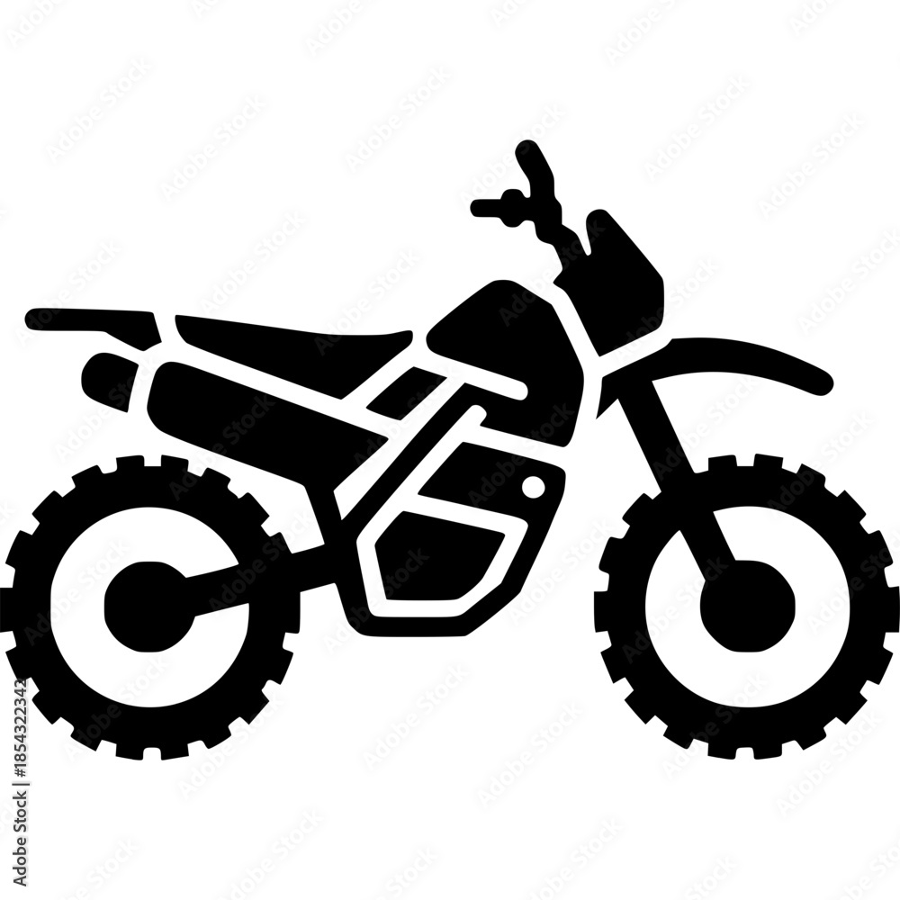 Fototapeta premium Motorcycle Vector Icon