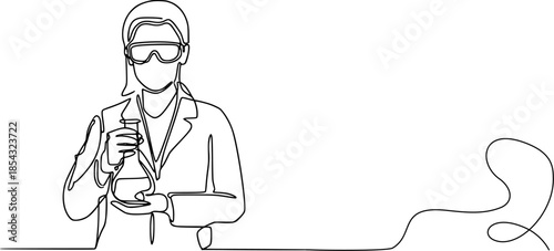 Cartoon vector illustration of a businessman in a suit sitting on a chair and working on a laptop in the office