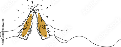 A vector object depicting a bottle