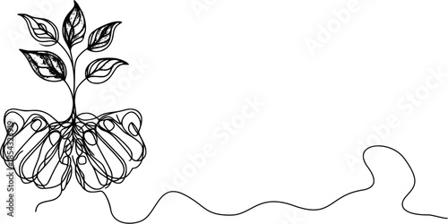 Hand drawn sketch of a vintage floral rose illustration in a black line art vector design for nature decoration and beauty