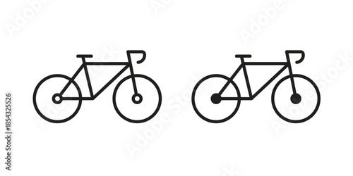 Biking mountain icons sign vectors. suitable for web, app, infographic, etc