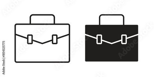 Briefcase icons sign vectors. suitable for web, app, infographic, etc